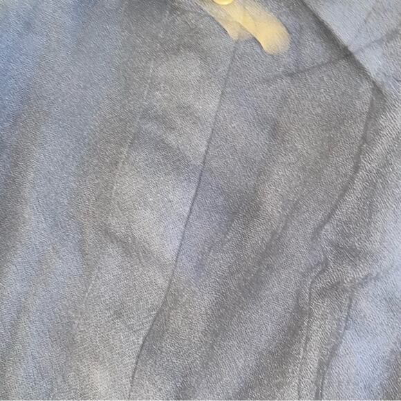 New Calypso St Barth $350 Gray Linen Snap Front Dress MED - Picture 6 of 9